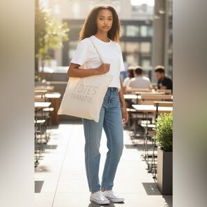 (Totes Thankful) Canvas Tote Bag